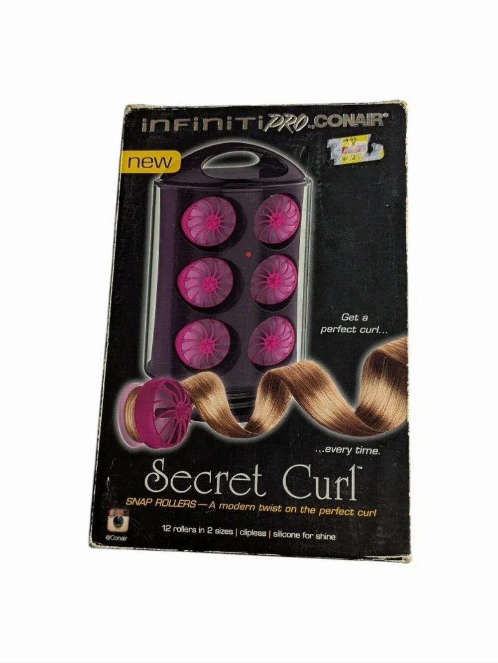 Conair InfinitiPRO Secret Curl Snap Rollers - Pink